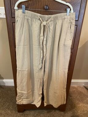 Women’s Michael Kor’s Relaxed Drawstring Pants - Beige